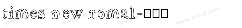 times new romal字体转换
